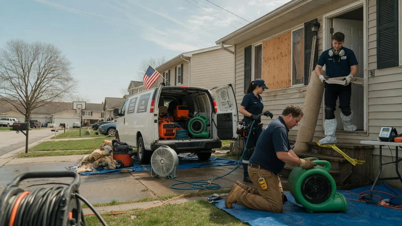 Water Damage Restoration in Mclean, IL near me